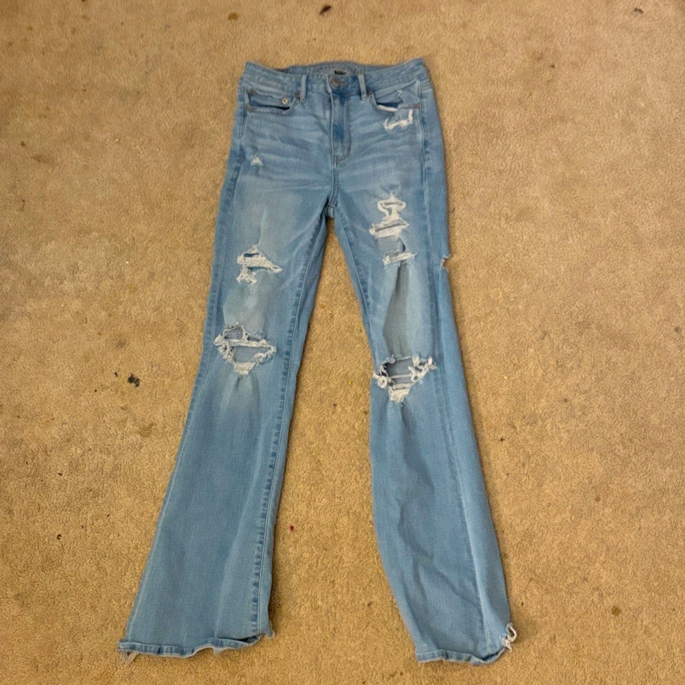 American Eagle Outfitters Light Blue Flare Jeans